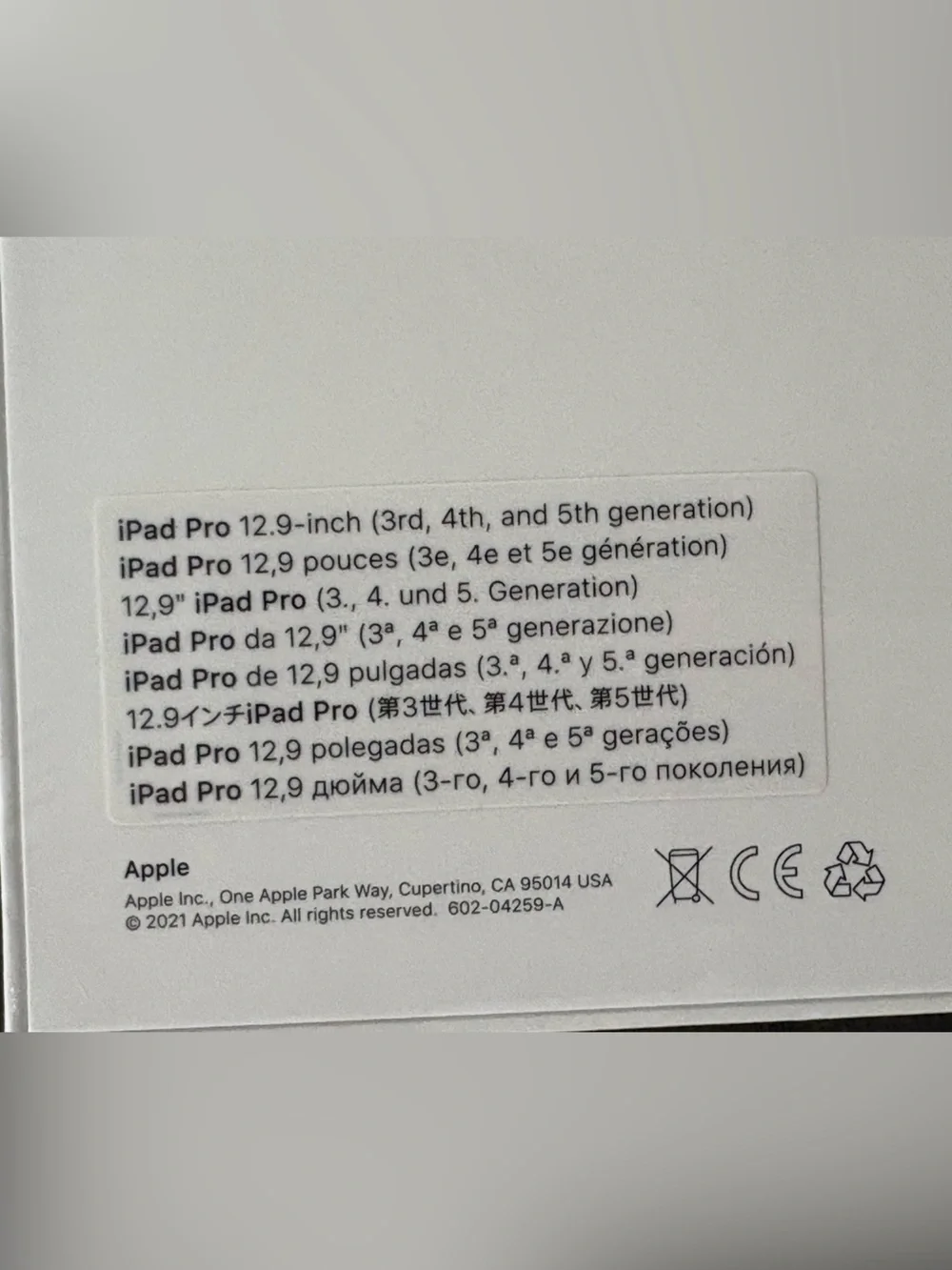 Apple iPad Pro Keyboard Accessory in White and Silver